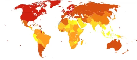 What is Multiple Sclerosis? 3 Multiple sclerosis world map DALYs per million persons WHO2012.svg .png