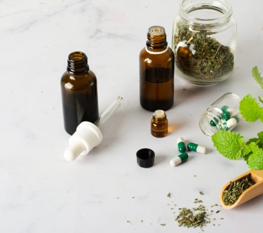 close up medicine pills table