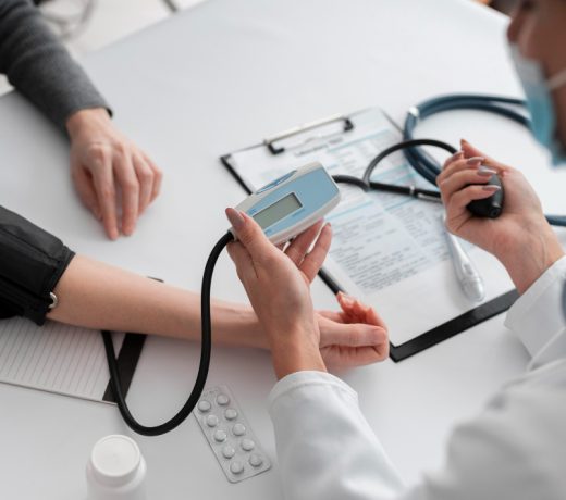 doctor checking medical condition patient